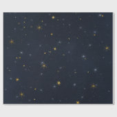 星明かりの夜スタイル1の包装紙ロール ラッピングペーパー (フラット)