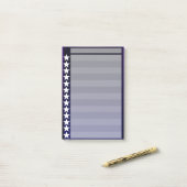 星明かりの夜チェックリスト ポストイット (デスク上)