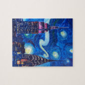 星明かりの夜ニューヨーク ジグソーパズル (横)