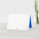 星明かりの夜バーのバルミツワーのサンキューカード サンキューカード (裏面)