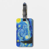 星明かりの夜フィンセント・ファン・ゴッホのクールな絵画 ラゲッジタグ (裏面縦)