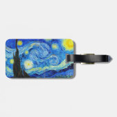 星明かりの夜フィンセント・ファン・ゴッホのクールな絵画 ラゲッジタグ (裏面横)