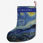 星明かりの夜フィンセント・ファン・ゴッホ スモールクリスマスストッキング (裏面)