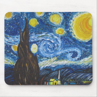 星明かりの夜マウスパッド マウスパッド