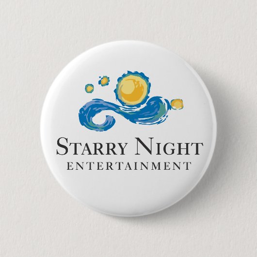 星明かりの夜ロゴボタン 缶バッジ (正面)