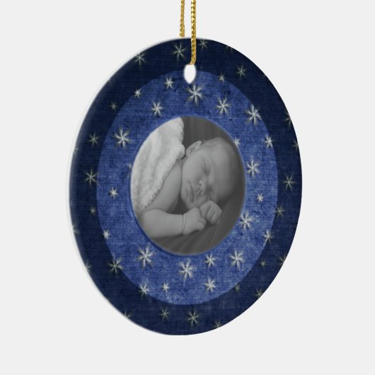 星明かりの夜写真の記念品 セラミックオーナメント (右)