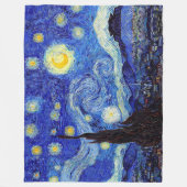 星明かりの夜刺激を受けたなゴッホのクラシック毛布 フリースブランケット (正面)