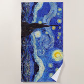 星明かりの夜刺激を受けたなゴッホタオル ビーチタオル (正面)