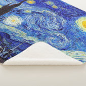 星明かりの夜刺激を受けたなゴッホSherpa毛布 シェルパブランケット (3/4)