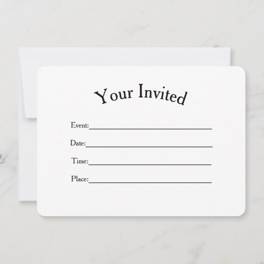 星明かりの夜招待状 招待状 (裏面)