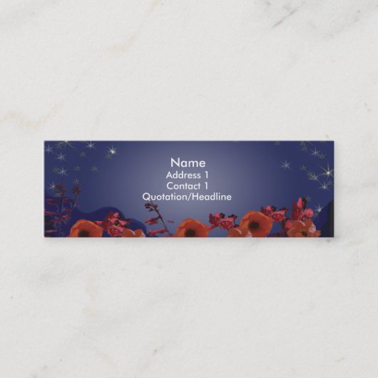 星明かりの夜接触カード コーリングカード (正面)