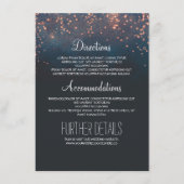 星明かりの夜結婚式のゲスト情報 エンクロージャーカード (正面)