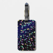 星明かりの夜荷物のラベル ラゲッジタグ (裏面縦)