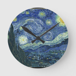星明かりの夜 ラウンド壁時計