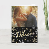 星明かりの夜|休日の写真の挨拶状 シーズンカード (正面)