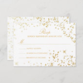 星明かりの夜RSVPカード 出欠カード (正面/裏面)