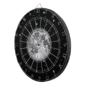 星明かりの宇宙のダート盤の月 ダーツボード (正面右)