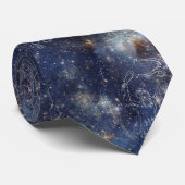 星明かりの宇宙の星座のタイ ネクタイ (ロール)