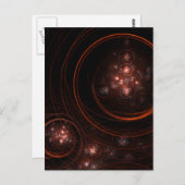 星明かりの抽象美術の郵便はがき ポストカード (正面/裏面)