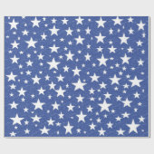 星明かりの星明かりの夜青い包装紙 ラッピングペーパー (フラット)