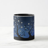星明かりの木の静かな夜 マグカップ (中央)