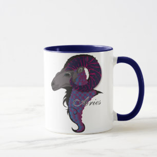 星明かりの牡羊座のマグ マグカップ
