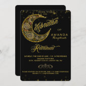 星明かりの輝きの退職のパーティの招待状 招待状 (正面/裏面)