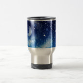 星明かりの青い夜空 トラベルマグ (中央)