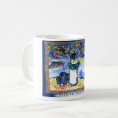 星明かり魚の星明かり魚夜 コーヒーマグカップ (正面左)