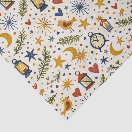 星明りのランタン フォークパターン 薄葉紙 (詳細)