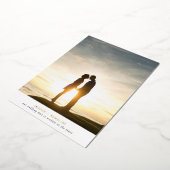 星書に日付カードを保存 箔招待状 (回転した状態)