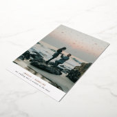 星書に日付カードを保存 箔招待状 (回転した状態)