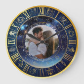 星書に自分の写真の壁の時計を追加 ラージ壁時計 (正面)