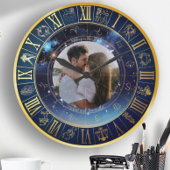 星書に自分の写真の壁の時計を追加 ラージ壁時計