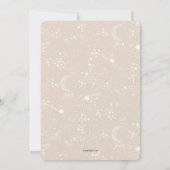 星書に赤ちゃんシャワーナス 招待状 (裏面)