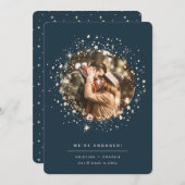 星書に |フォト婚約 案内状 (正面/裏面)