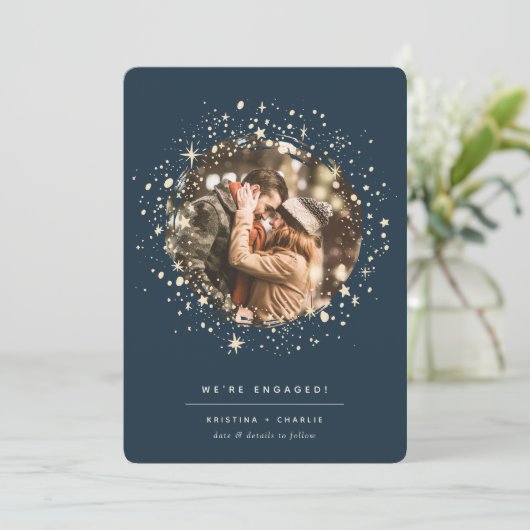 星書に |フォト婚約 案内状 (スタンド正面)