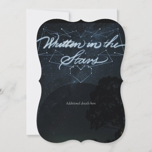 星書に 招待状 (裏面)