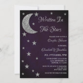 星書のカップルのシャワー 招待状 (正面)