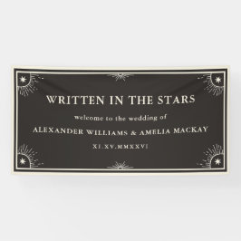 星書のサイン結婚バナー 横断幕