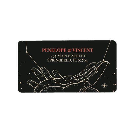 星書の中で結婚 ラベル (正面)