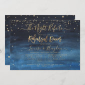 星書の前の夜，リハーサル 案内状 (正面/裏面)