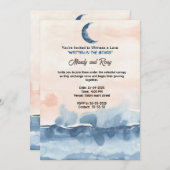 星書の夜中の青い海軍 招待状 (正面/裏面)