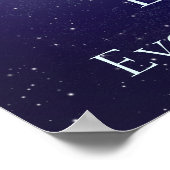 星書の愛カスタム感傷語 ポスター (角)