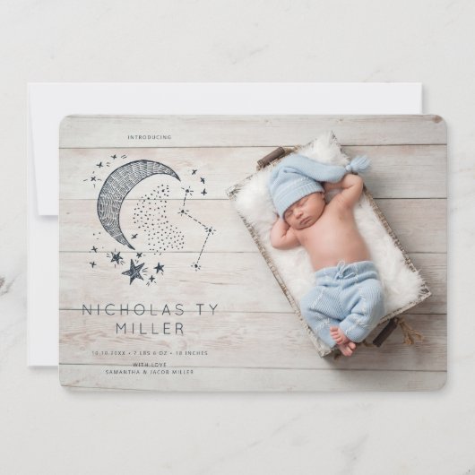 星書座誕生発表 招待状 (正面)