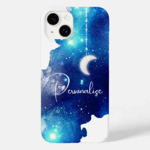 星月夜の空の天空銀河系青白 Case-Mate iPhone 14ケース