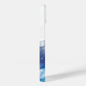 星月夜の空の天空銀河系青白 Case-Mate iPhoneケース (裏面 / 右)