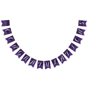 星月夜結婚の祝宴 バンティングフラッグ