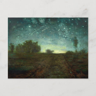 『星月夜』（じょん・フランソワ・ミレー、1850-65年頃） ポストカード
