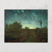 『星月夜』(じょん・フランソワ・ミレー、1850-65年頃) ポストカード (正面)